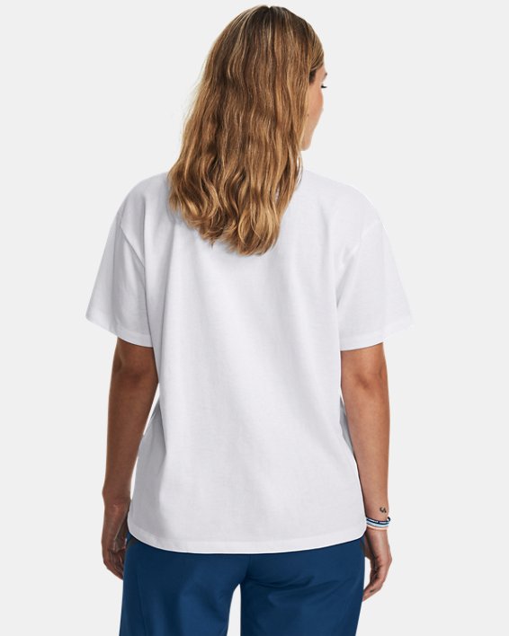 Camiseta de manga corta gruesa UA Make All para mujer, White, pdpMainDesktop image number 1